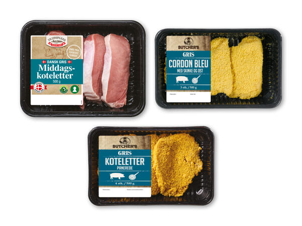 Cordon bleu eller panerede koteletter