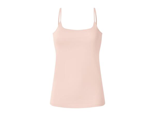 Ladies' Pink and White Vest Tops - 3 Pack