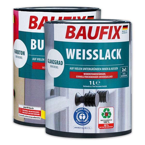 Buntlack / Weißlack 2in1