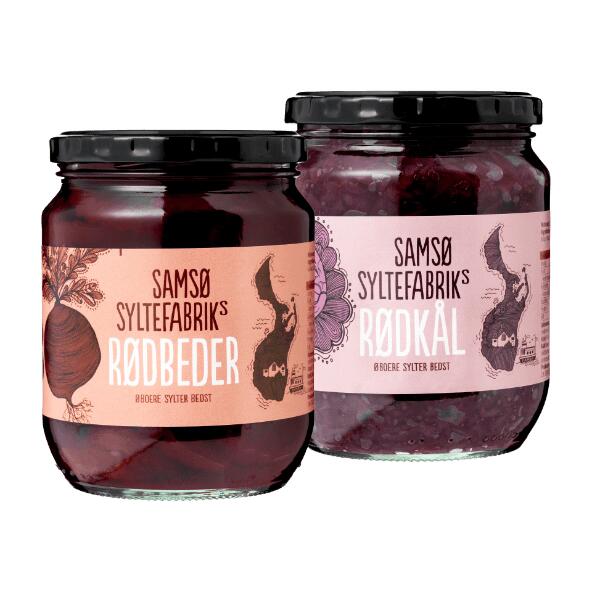 SAMSØ SYLTEFABRIK 	 				Rødkål eller rødbeder
