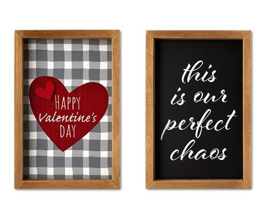 Huntington Home 
 Valentine's Day Reversible Box Sign