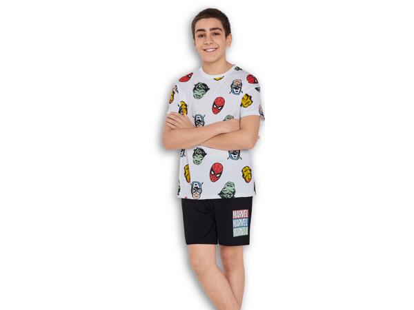 Boy's short pyjama set "Mickey Mouse, Marvel, Stitch"