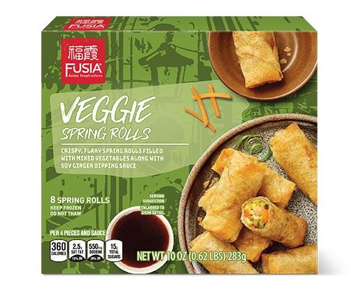 Fusia Asian Inspirations Shrimp or Veggie Spring Rolls
