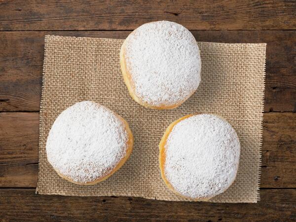 Boules de Berlin fourrées aux abricots
