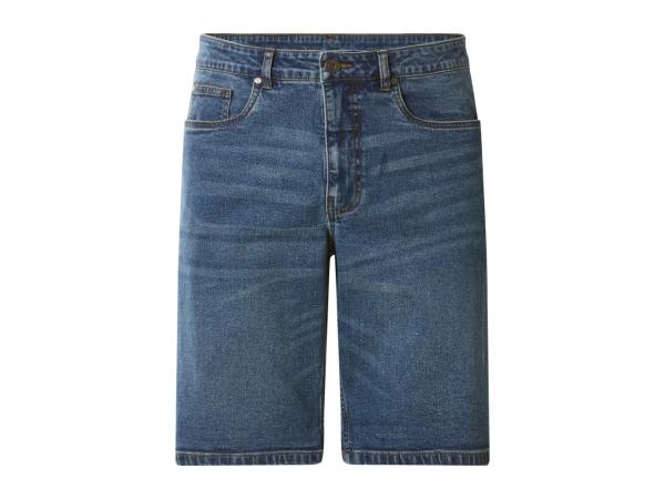 Men's Dark Blue Denim Shorts