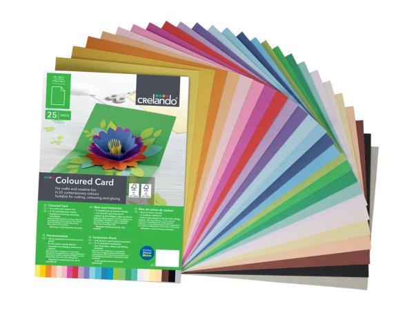 Crelando Coloured Paper - 50 Sheets