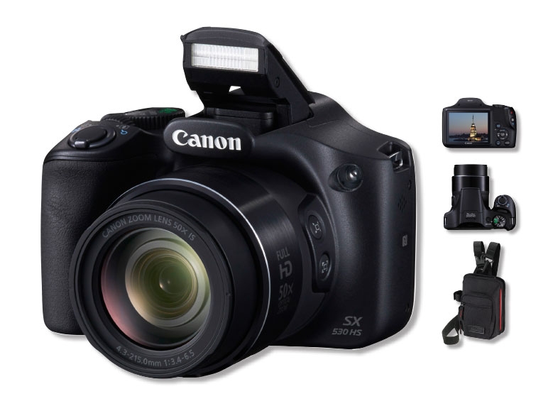 Canon(R) Canon PowerShot SX530 HS + Canon DCC 2500 Camera Case
