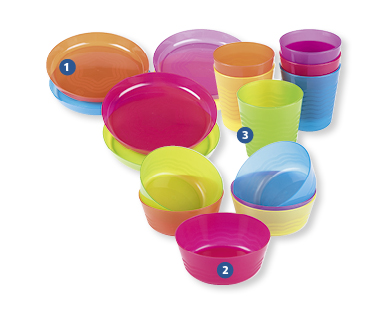 Lot de vaisselle en plastique pour enfants, 6 pièces CROFTON(R)