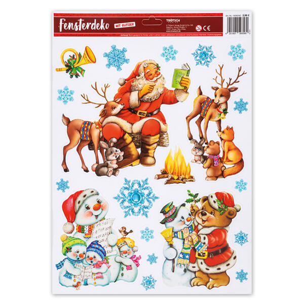 Winterliche Wand- und Fensterdeko