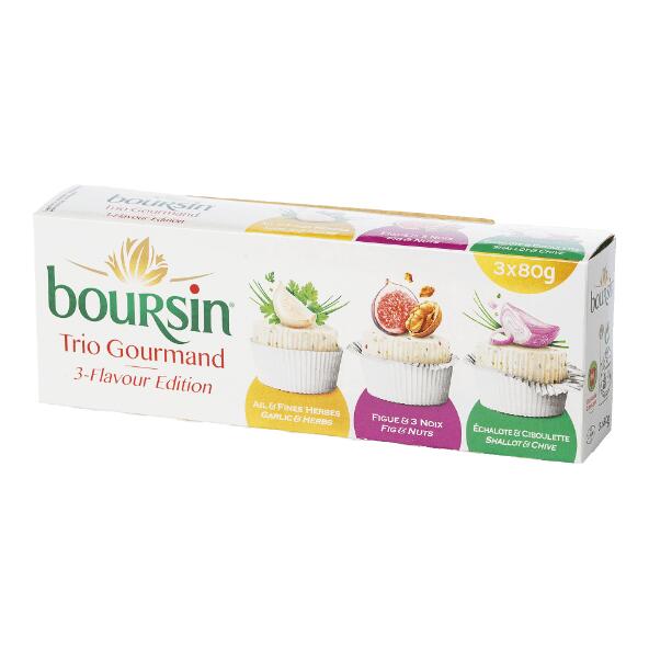 Trio Gourmand Boursin, 3 pcs