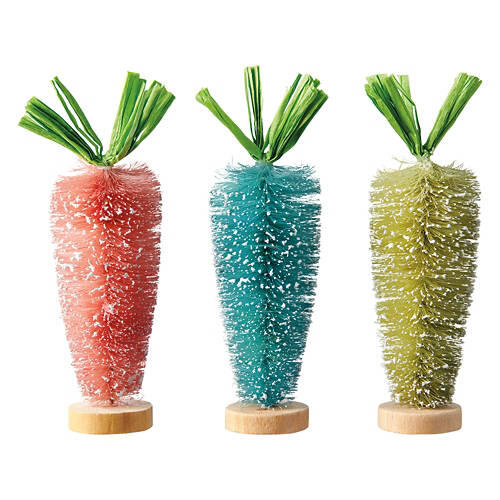 3 Pack Bottlebrush Carrots, Multi Color