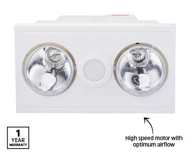 3-in-1 Bathroom Heater, Exhaust Fan and Light