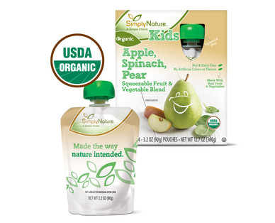 SimplyNature Organic Fruit or Veggie Squeezies