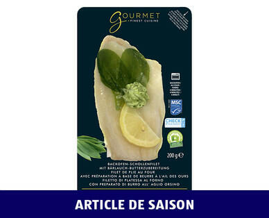 GOURMET 
 FILETS DE CARRELET MSC AVEC LA PEAU