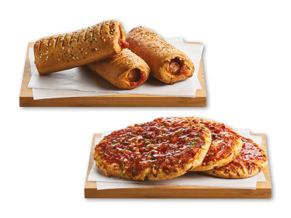 Hotdog American style eller Veggie pizza