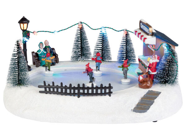 Animated Christmas Scene with LEDs
