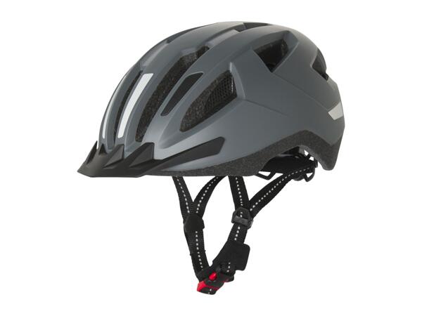 CRIVIT Adult's Cycle Helmet with Rear Light - Grey