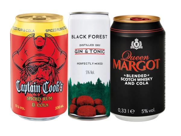 SPICED RUM & COLA / GIN & TONIC / SCOTCH WHISKY & COLA