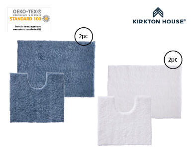 Microfibre Bath Mat 2pc Set
