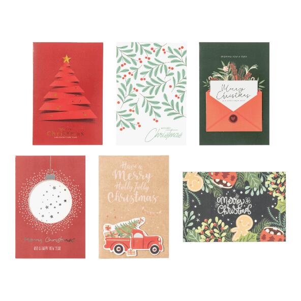 HOME CREATION(R) 				Carte de Noël (6 pcs) ou bon cadeau (2 pcs)