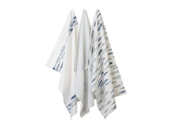 Livarno Home Tea Towels - Set of 3