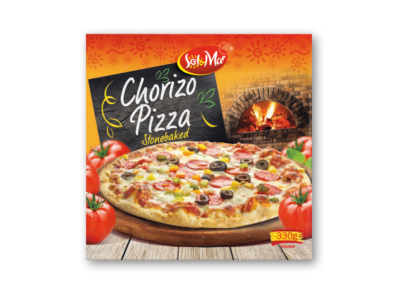 SOL&MAR Stenovnsbagt chorizopizza