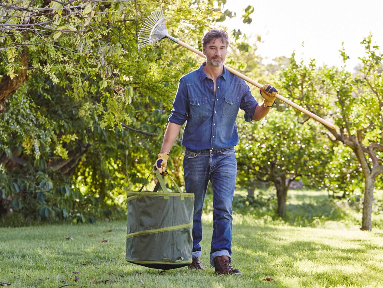 Sac à végétaux pliable
