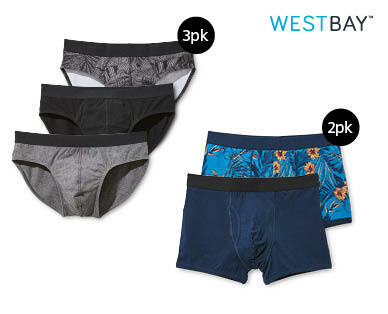Men's Trunks 2pk or Briefs 3pk