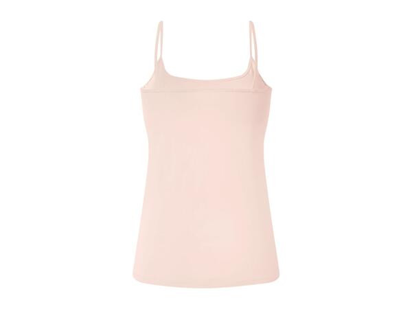 Ladies' Pink and White Vest Tops - 3 Pack