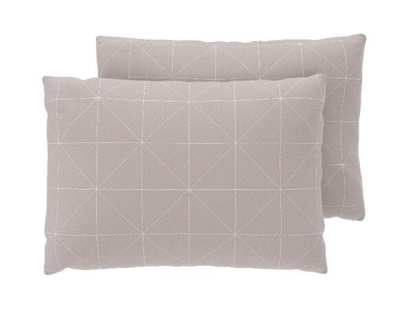 Potah na polštář z mikrovláknitého saténu, 50 x 60 cm, 2 kusy