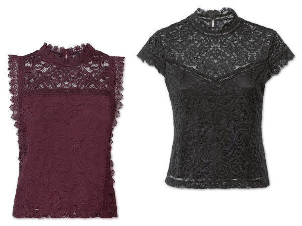 Damen Spitzenshirt