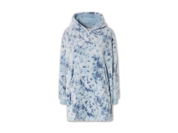 Damen/​Herren Oversize Plüschhoodie