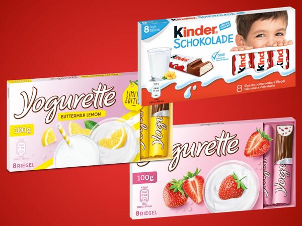 Schokolade oder Yogurette