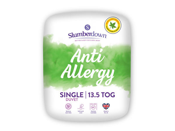 Anti-Allergy 13.5 tog Single Duvet