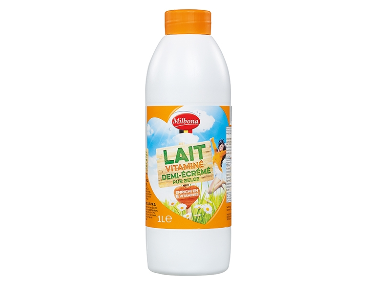 Halfvolle melk met vitaminen