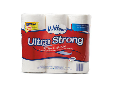Willow 18 Mega Roll Ultra Strong Bath Tissue