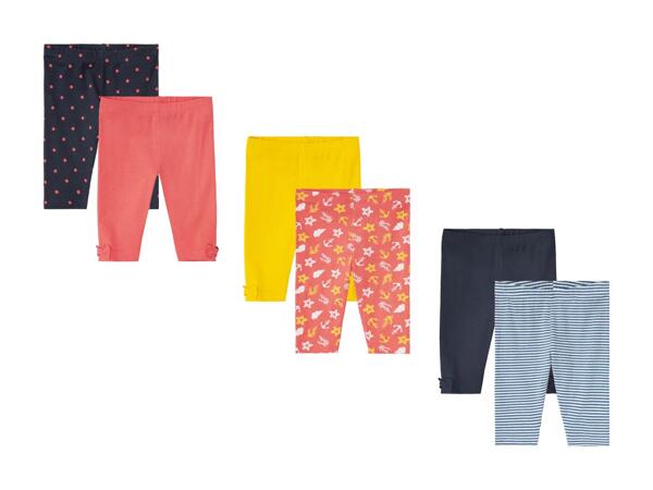 Leggings Capri da bambina, 2 pezzi