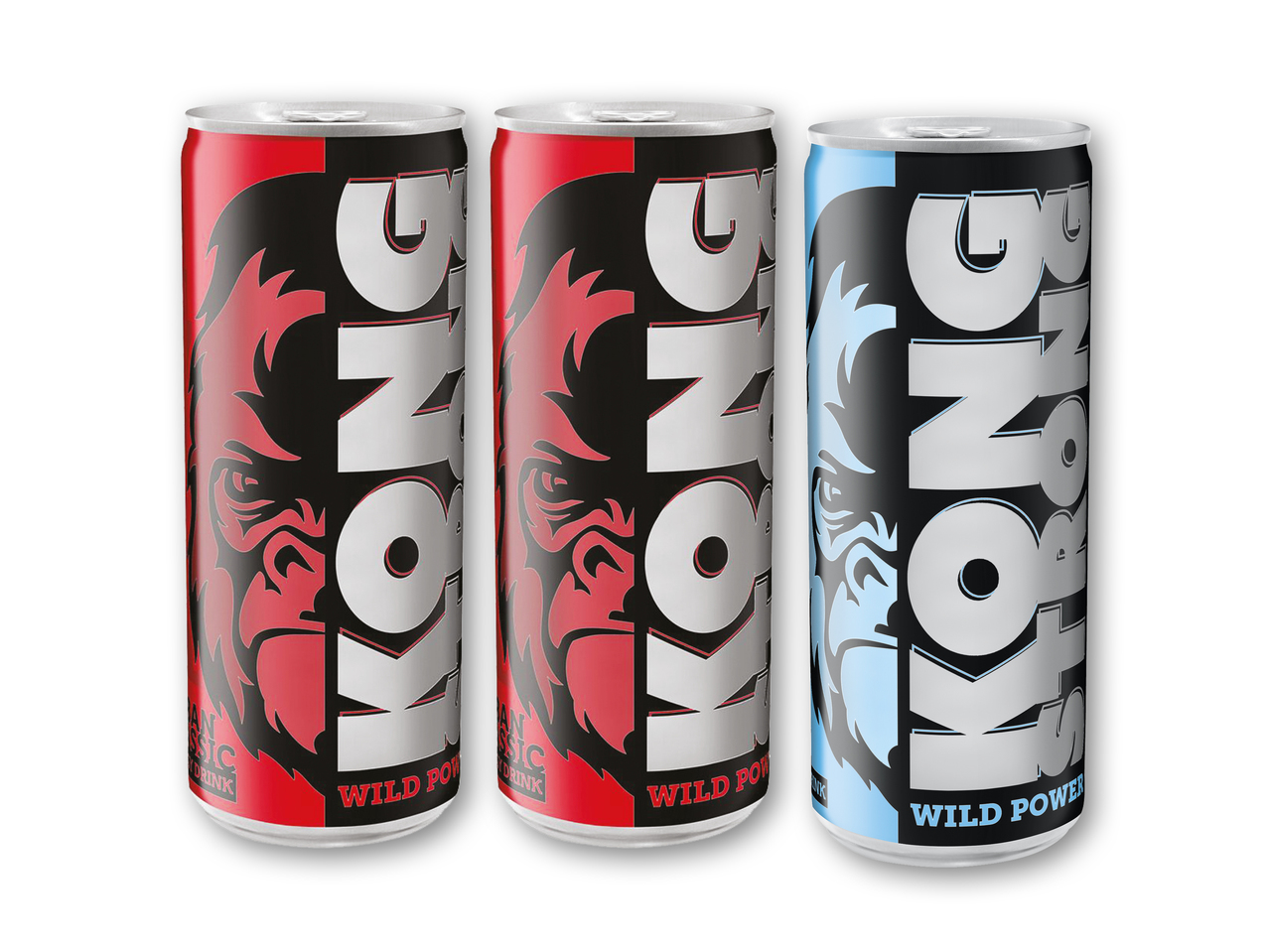 KONG STRONG Energidrik Classic eller light.1