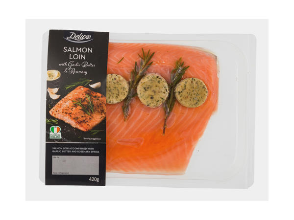 Salmon Loin with Garlic Butter & Rosemary