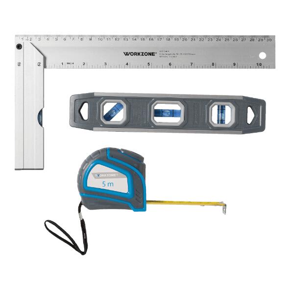 WORKZONE(R) 				Messinstrumente, 3 St.