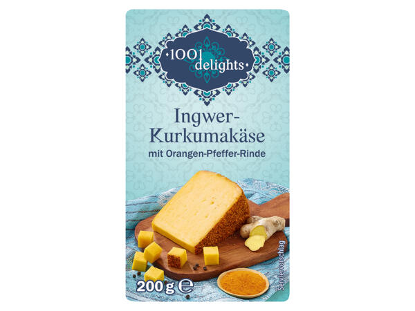 Ingwer-Kurkumakäse mit Pfeffermantel