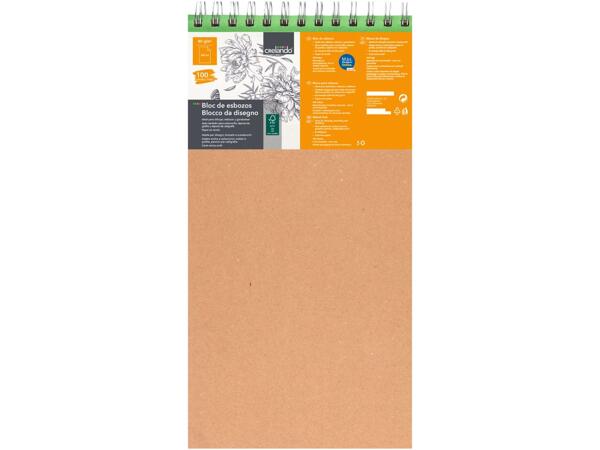 Sketch pad or watercolour paper