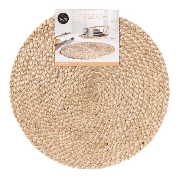 HOME CREATION(R) 				Jute placemats, 2 st.