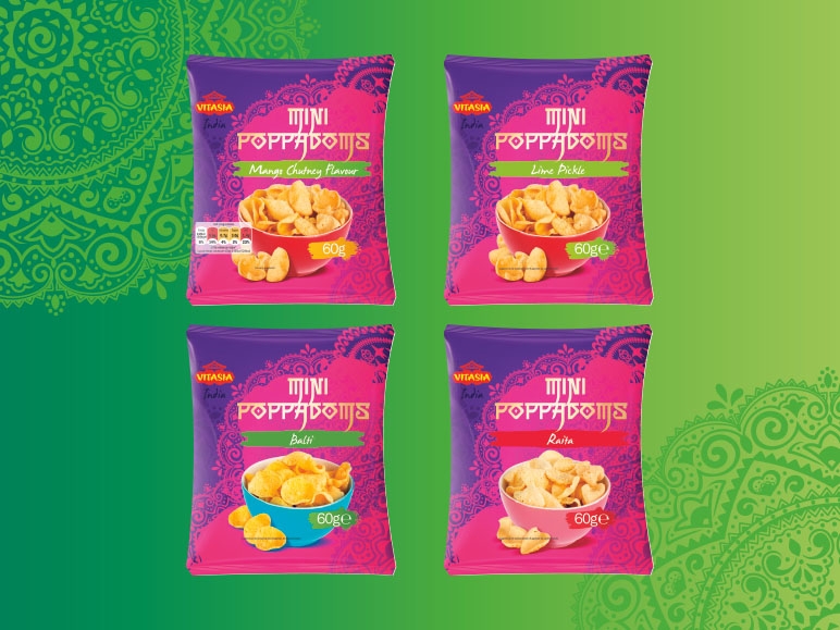 Mini poppadoms indiens
