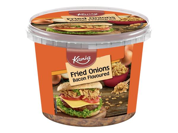 Bacon flavoured fried onions