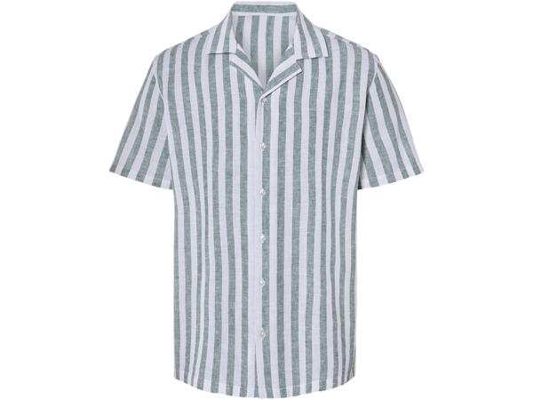 Men's linen-blend shirt