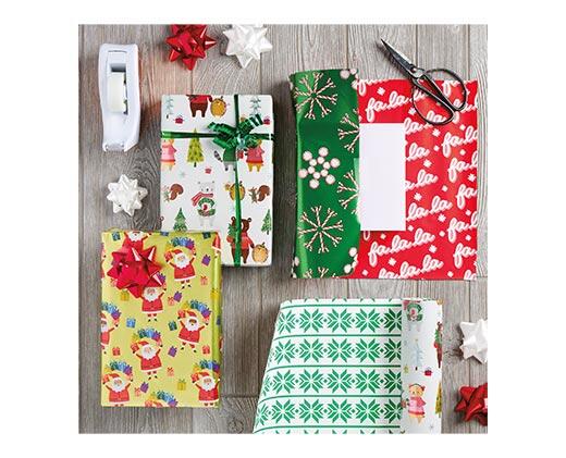 Merry Moments 3pk Premium Reversible Gift Wrap