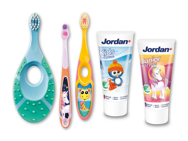 Jordan Kids tandbørste eller tandpasta