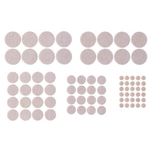 Round Felt Pads, Beige