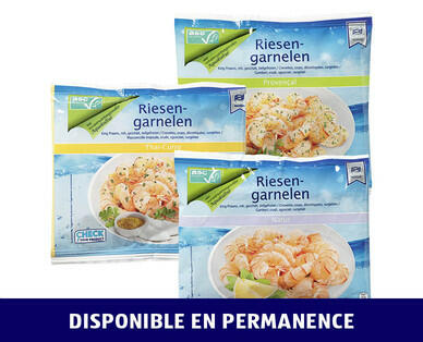 GOLDEN SEAFOOD 
 CREVETTES GÉANTES ASC